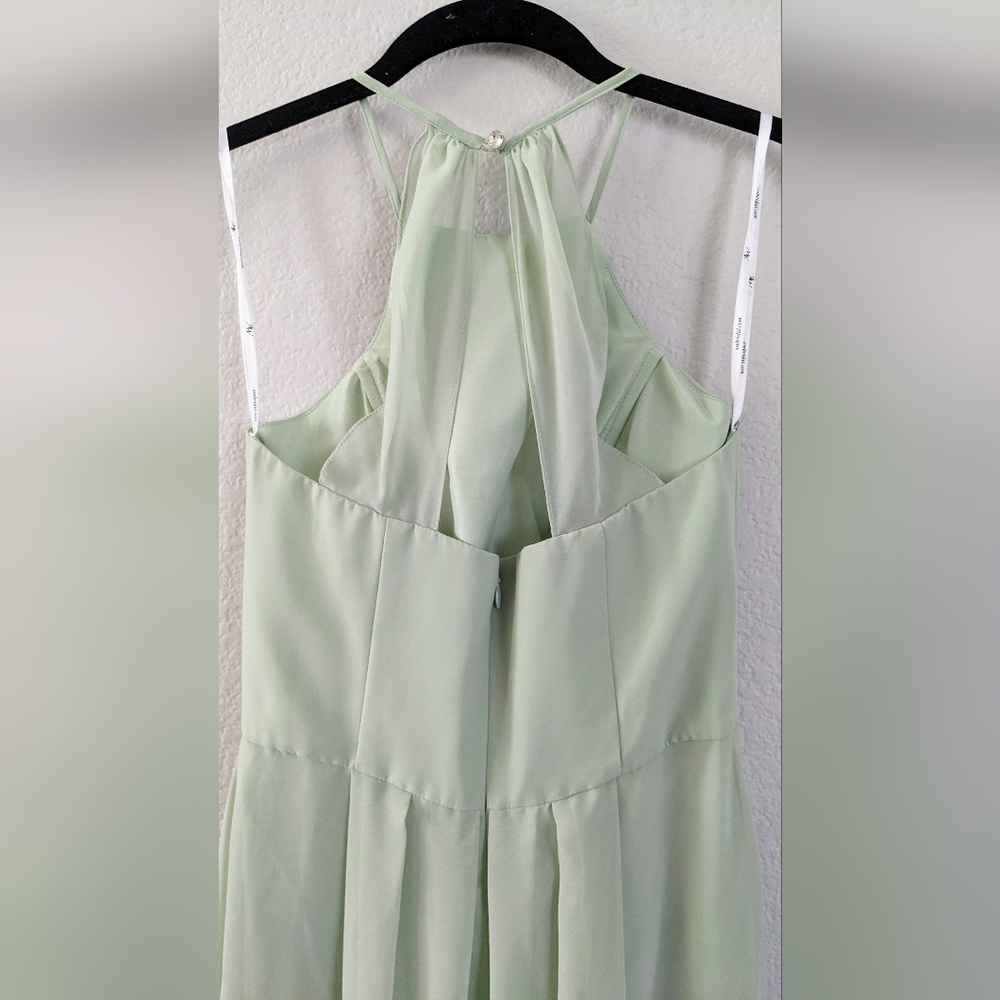 AW Nannie Bridesmaid Prom Formal Special Occasion Wedding Guest Dress, 4, Green - Picture 7 of 8